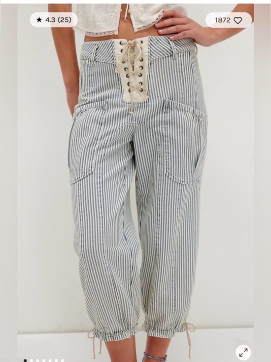 Free People Pants - We the Free/Free People Smooth Sailing Cropped Jeans.